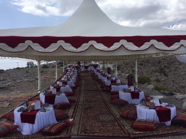 setup in mountain top grand canyon