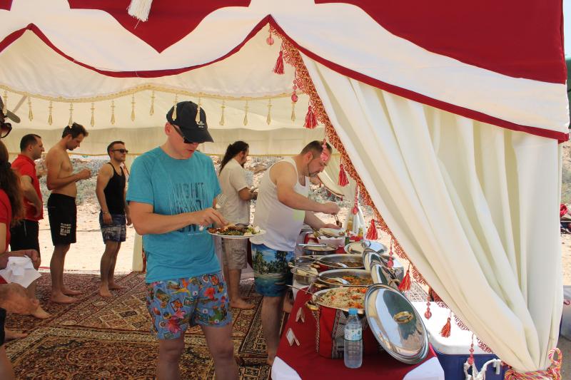 beach party in Muscat Oman